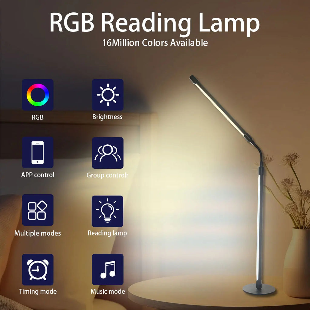 💡 Lampada da Scrivania Smart RGB LED – Controllo App, Sync Musicale & Braccio Flessibile 360° 🌈