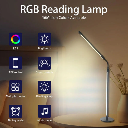 💡 Lampada da Scrivania Smart RGB LED – Controllo App, Sync Musicale & Braccio Flessibile 360° 🌈