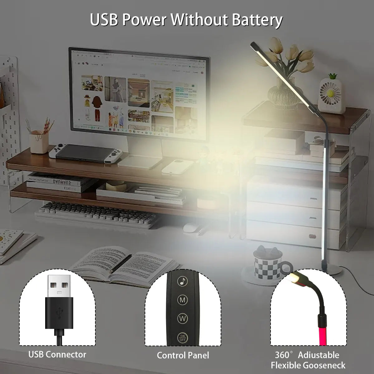 💡 Lampada da Scrivania Smart RGB LED – Controllo App, Sync Musicale & Braccio Flessibile 360° 🌈