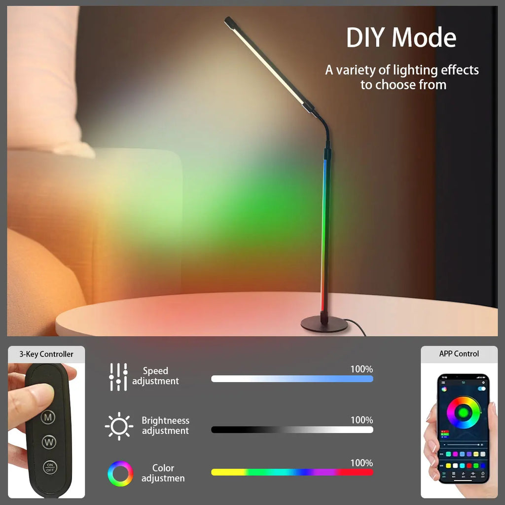 💡 Lampada da Scrivania Smart RGB LED – Controllo App, Sync Musicale & Braccio Flessibile 360° 🌈