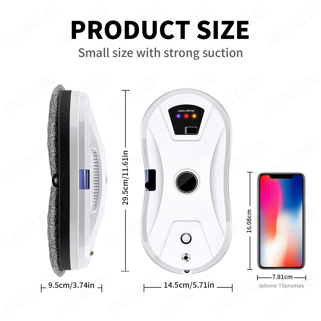 🤖 Robot Lavavetri Smart Ultra-Clean: Vetri Splendenti Senza Sforzo ✨