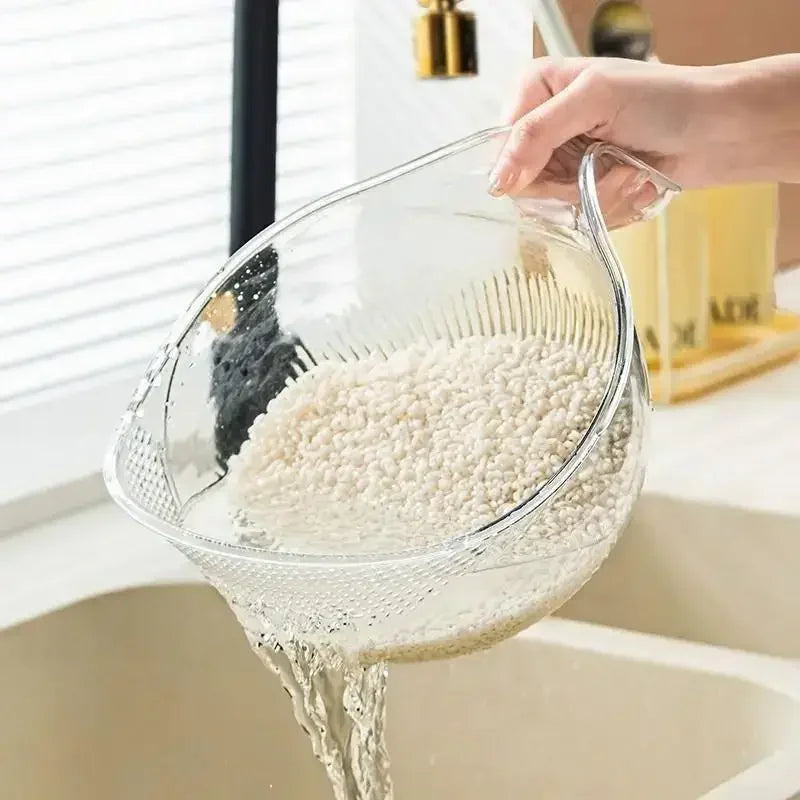 washing rice