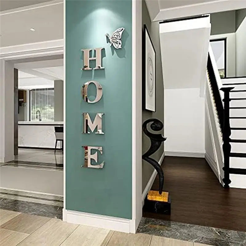 -Wall Decor Letter Signs Acrylic Mirror