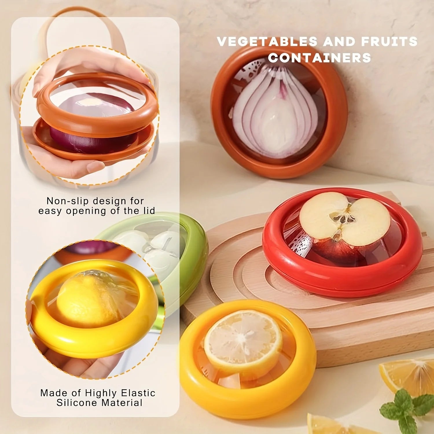 Fruit Storage Box Reusable Storage Containers For Cheese and Vegetable