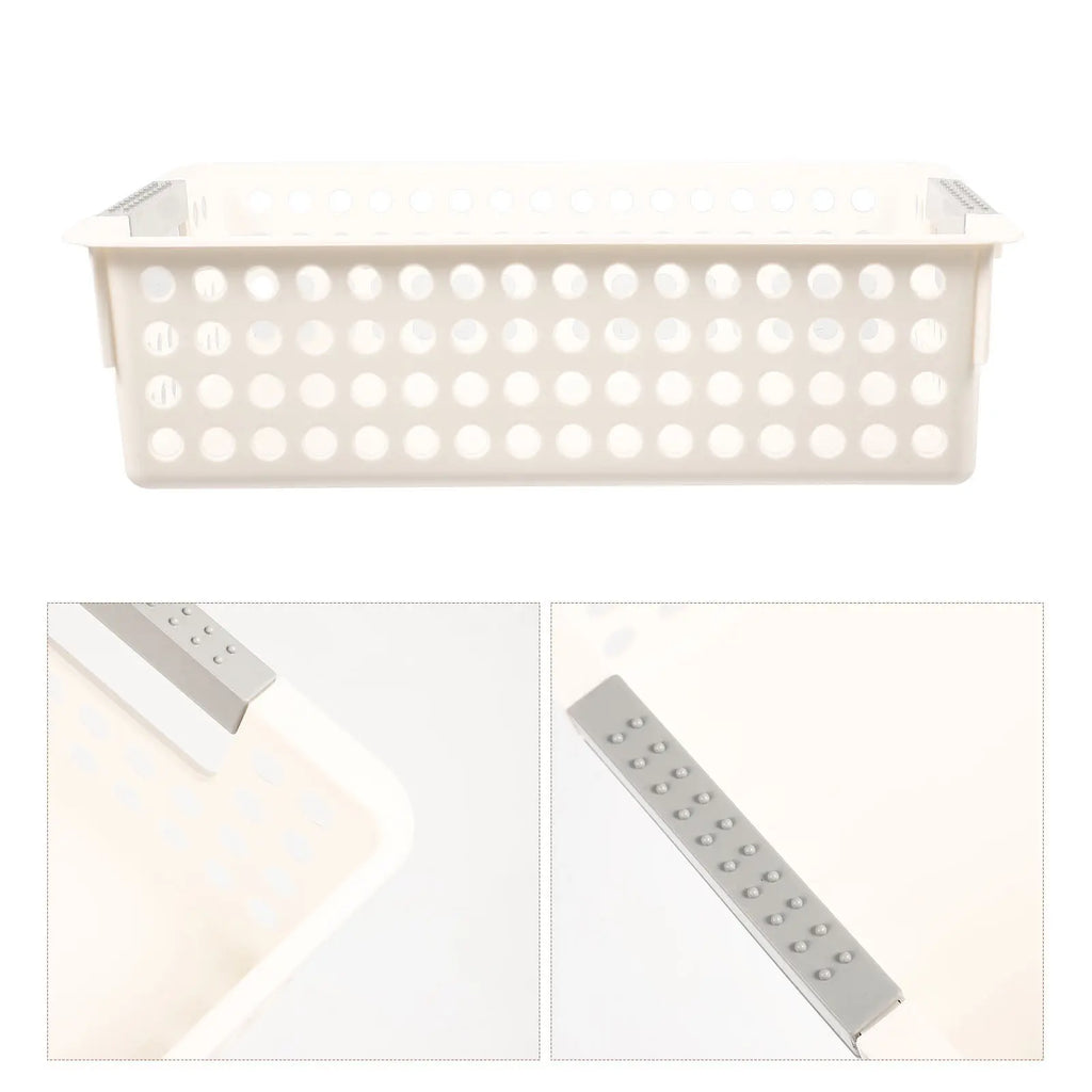 4Pcs Plastic Storage Basket Compact Small Desktop Organizer
