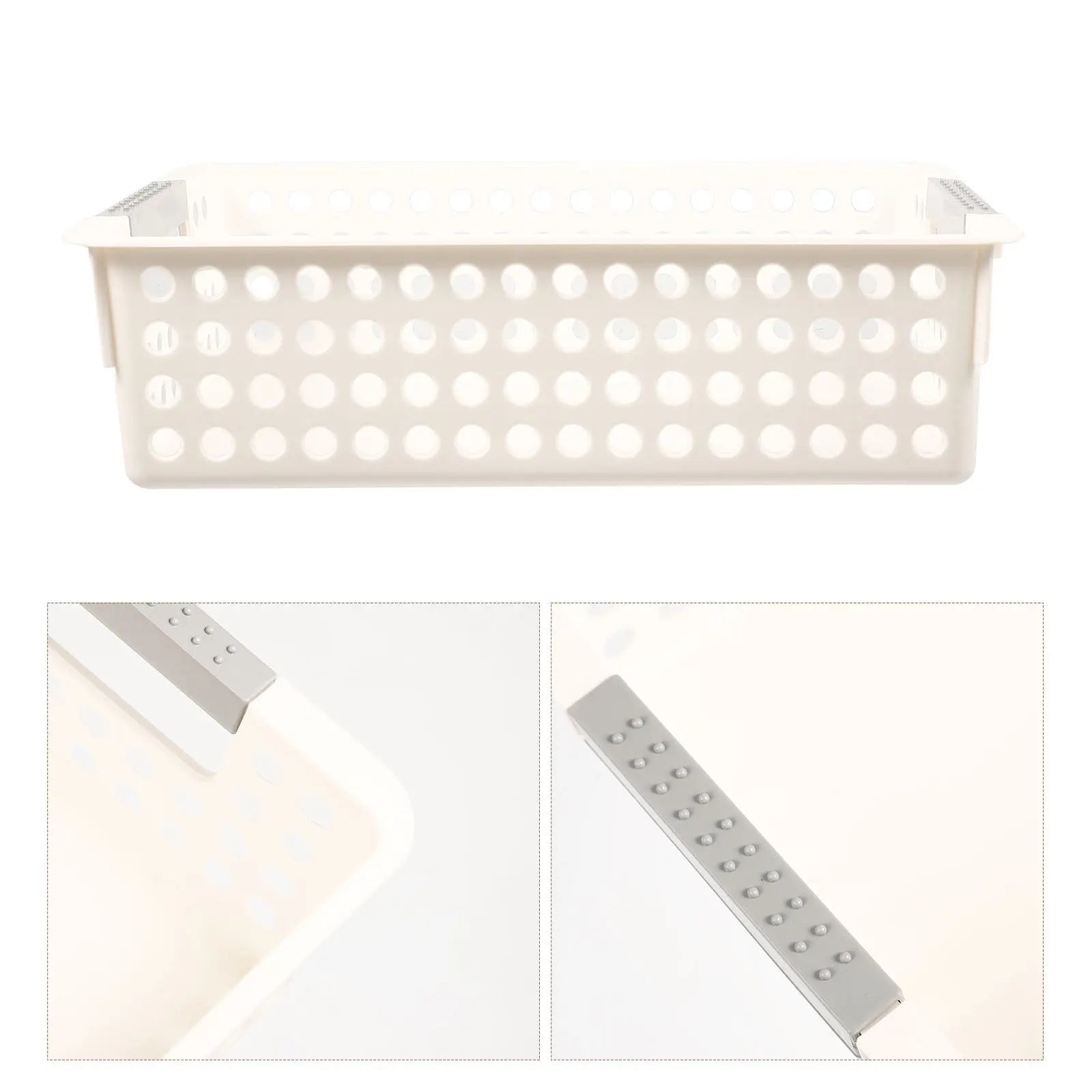 4Pcs Plastic Storage Basket Compact Small Desktop Organizer
