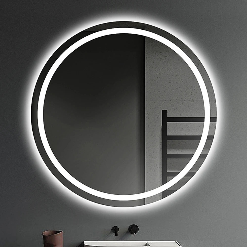 AuraLuxe™ – Specchio Smart LED HD Tondo per Bagno